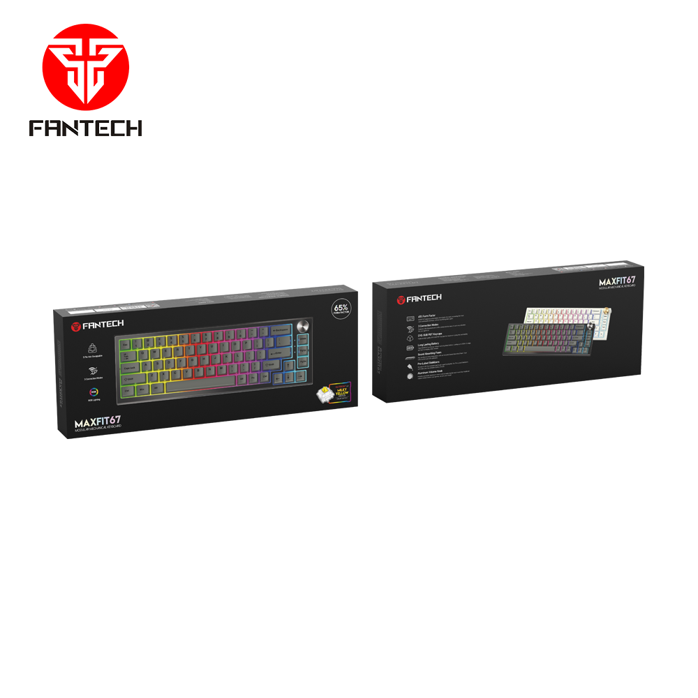 Mehanička tipkovnica Fantech MAXFIT67 MK858 Žuti switch - Slika 6