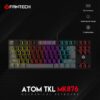 TIPKOVNICA GAMING ŽIČNA MEHANIČKA FANTECH ATOM TKL RED SW. MK876 CRNA