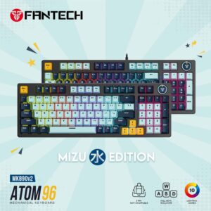 TIPKOVNICA GAMING ŽIČNA MEHANIČKA FANTECH ATOM 96 RED SW. MK890V2 NAVY