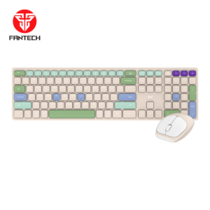 Set bežični miš i tipkovnicaFANTECH GO POP Silent WK895 bež