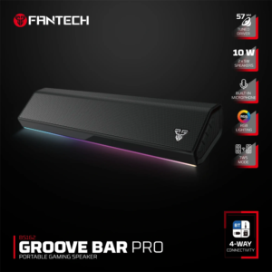 ZVUČNIK GAMING FANTECH BLUETOOTH 5.4, 3.5 mm + TIP C GROOVE BAR PRO BS162 CRNI
