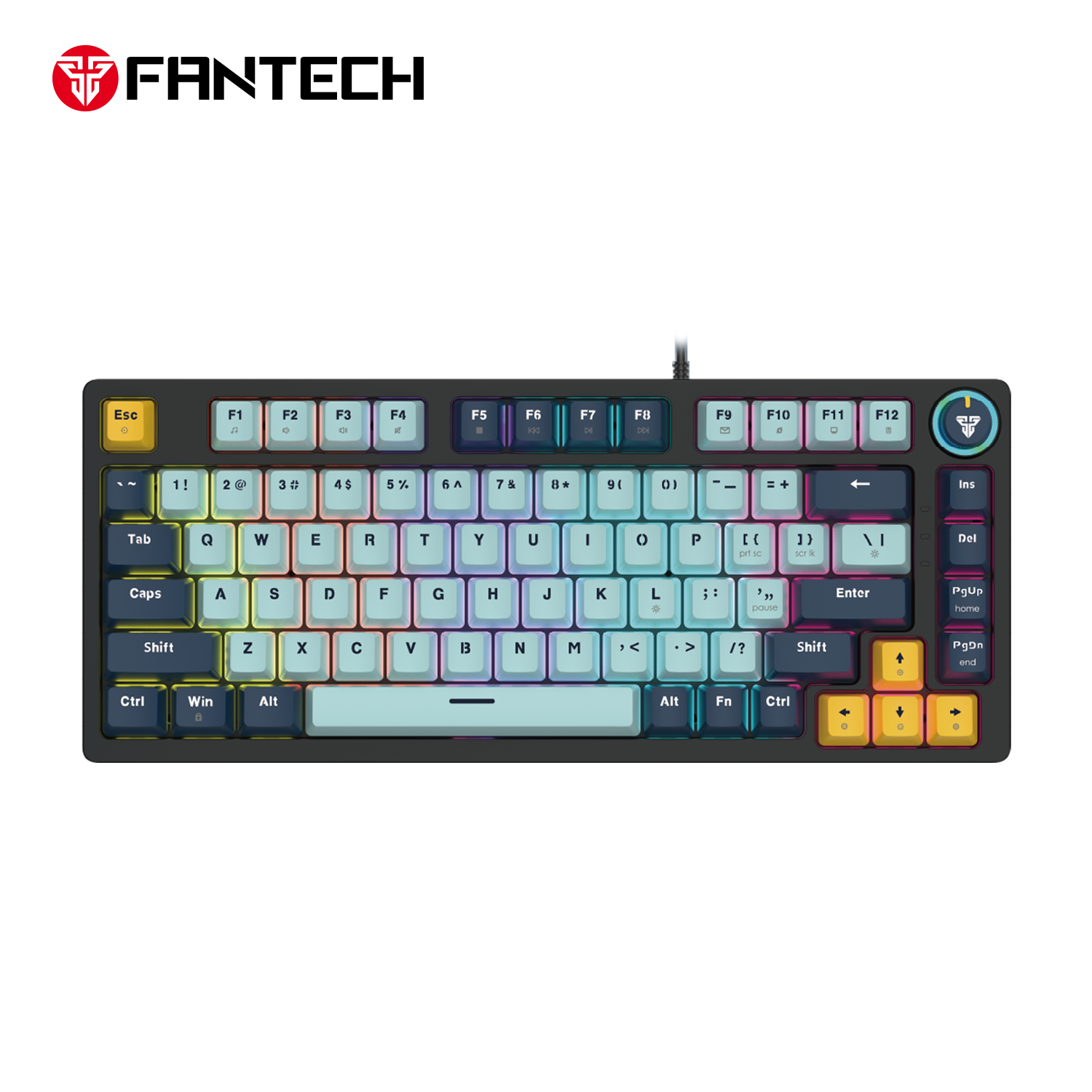TIPKOVNICA GAMING ŽIČNA MEHANIČKA FANTECH ATOM 81 ROSIE SW. MK875V2 NAVY