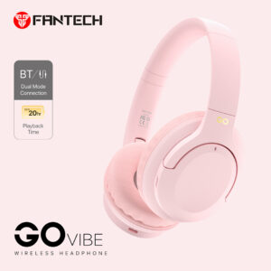 BLUETOOTH STEREO SLUŠALICE FANTECH BT5.3 3,5mm GO VIBE WH05-PK ROZA