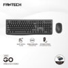 SET BEŽIČNI MIŠ I TIPKOVNICA FANTECH GO WK900 CRNI