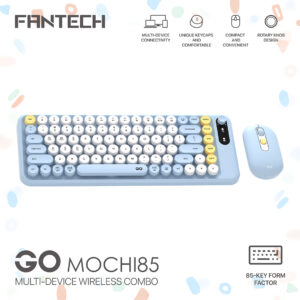 SET BEŽIČNI MIŠ I TIPKOVNICA FANTECH GO MOCHI 85 WK898 PLAVA