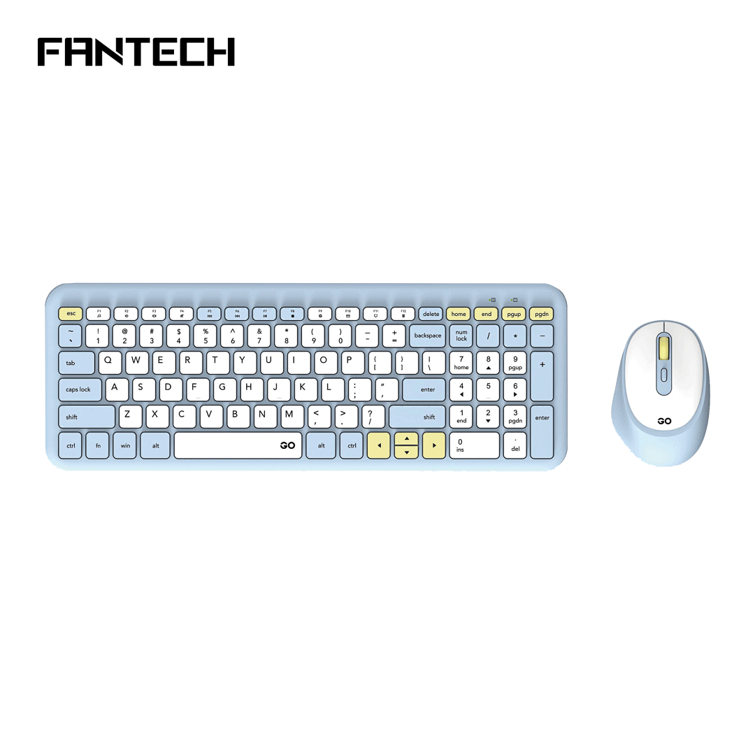 SET BEŽIČNI MIŠ I TIPKOVNICA FANTECH GO WK901 PLAVA