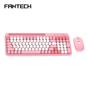 SET BEŽIČNI MIŠ I TIPKOVNICA FANTECH GO MOCHI 101 WK899 ROZA