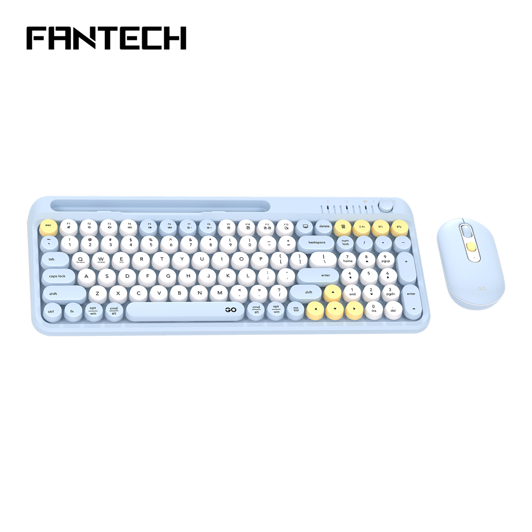 SET BEŽIČNI MIŠ I TIPKOVNICA FANTECH GO MOCHI 101 WK899 PLAVA